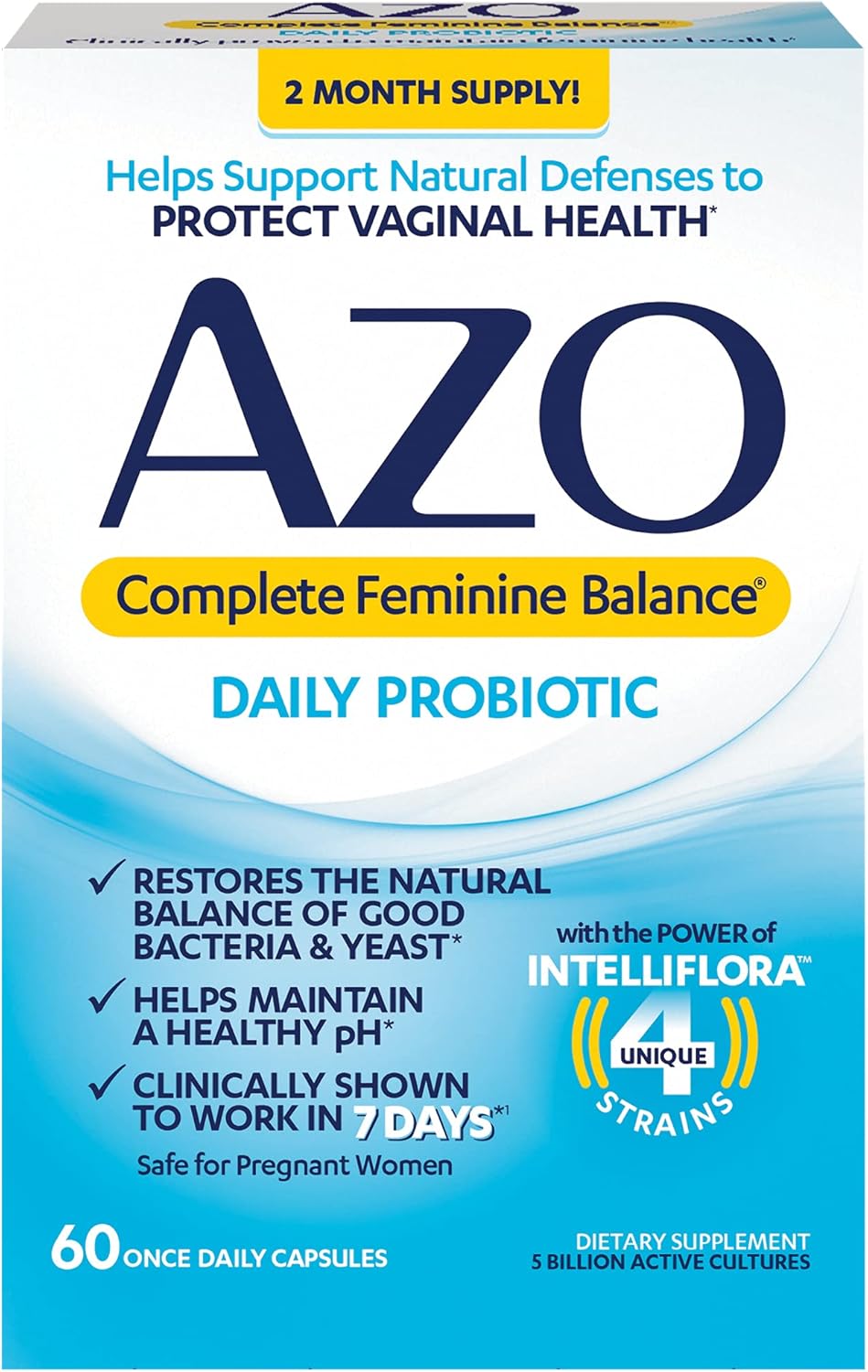 AZO Complete Feminine Balance Probiotics for Vaginal Health