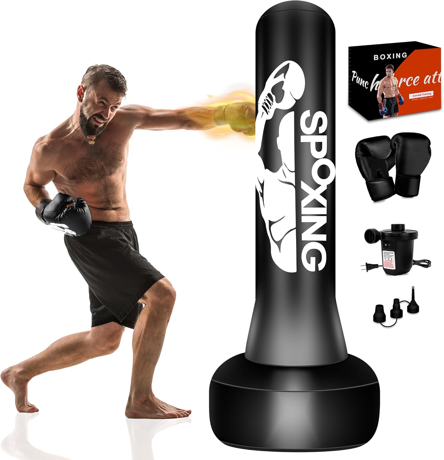 Vobab Standing Punching Bag Set - Beginner's Essential!