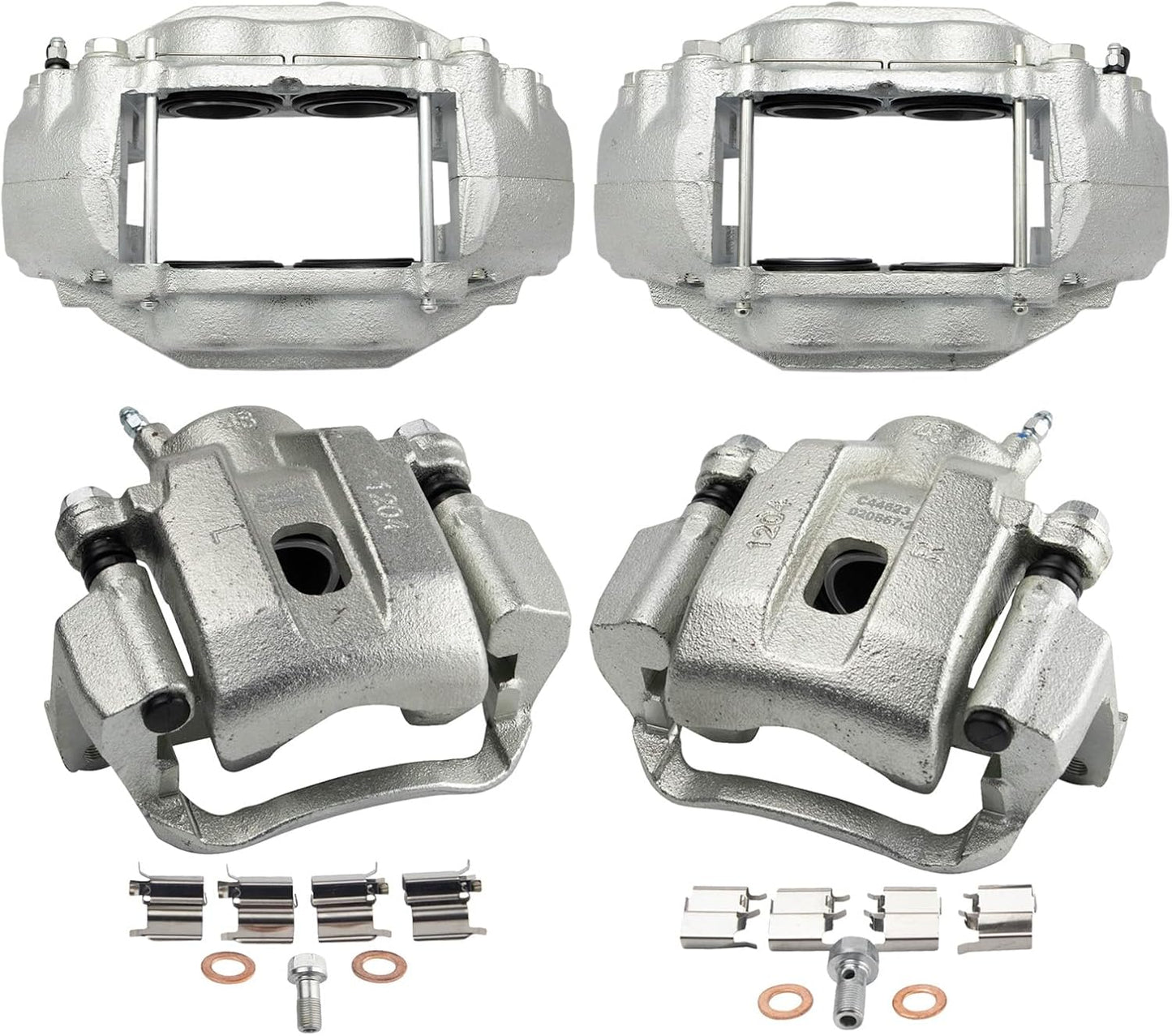 TRQ Brake Caliper Set for 2008-2015 Toyota Sequoia & Tundra