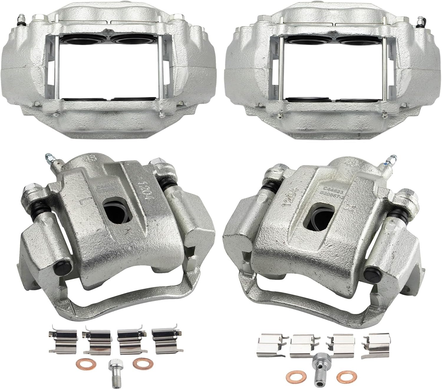 TRQ Brake Caliper Set for 2008-2015 Toyota Sequoia & Tundra