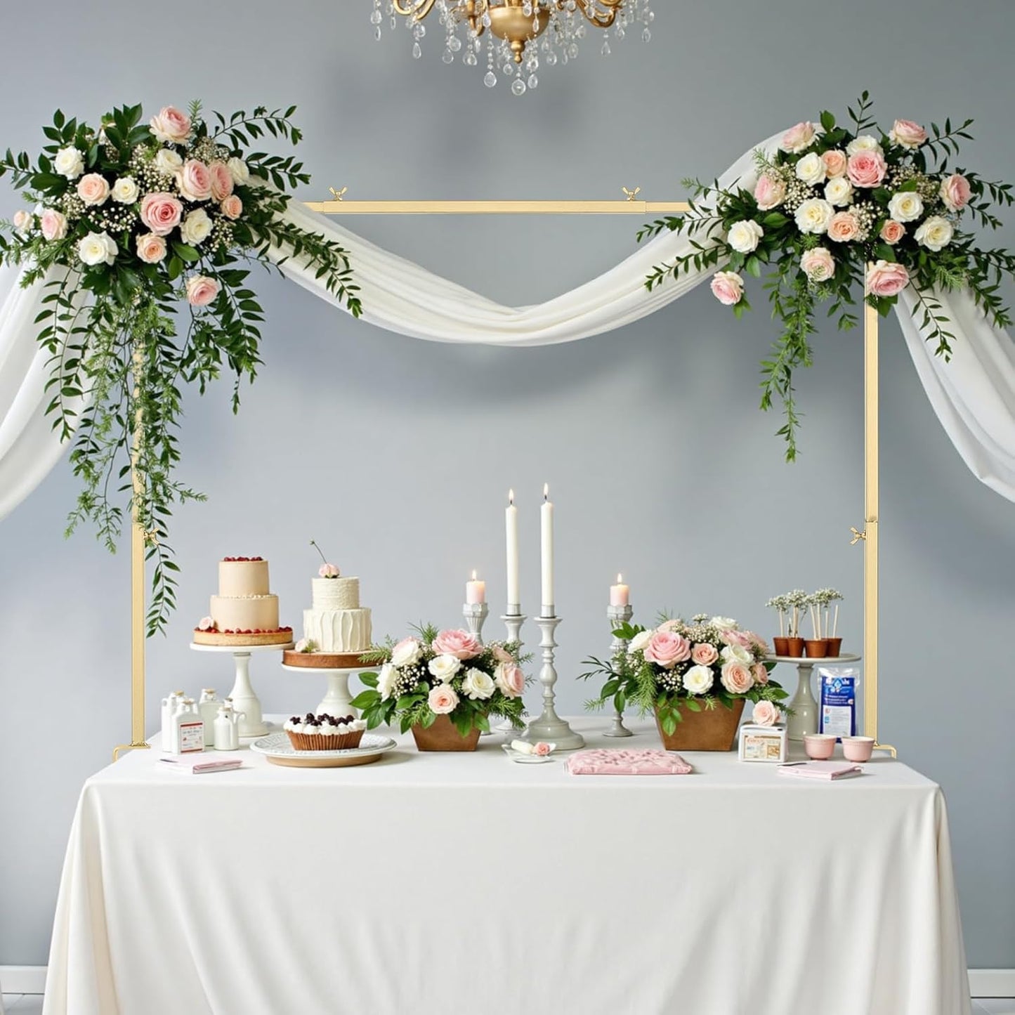 VEVOR Over The Table Rod Stand for Balloon Decorations