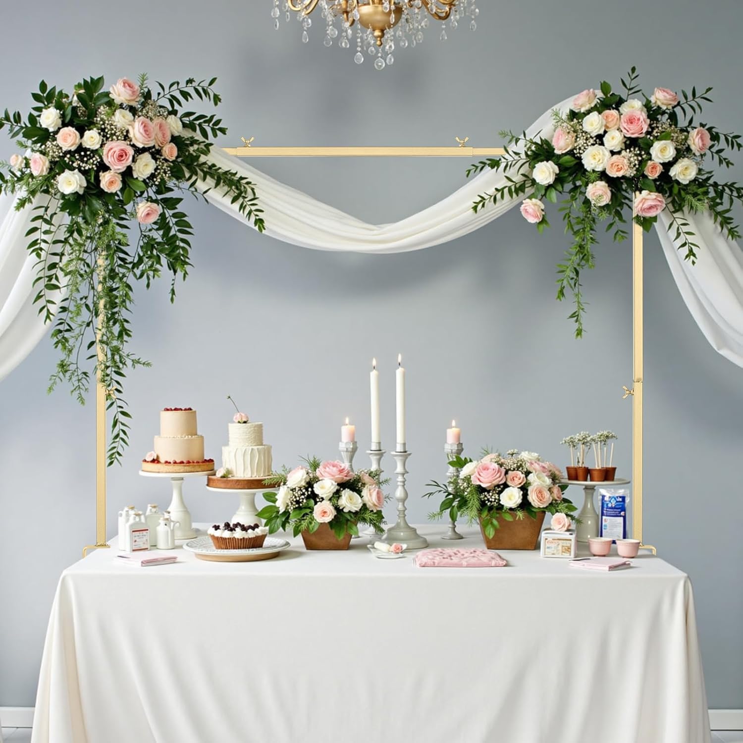 VEVOR Over The Table Rod Stand for Balloon Decorations