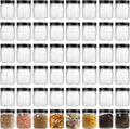 Plastic Jars With Lids 48Pcs 8 oz Mason Jars Food Storage - Clear Pack