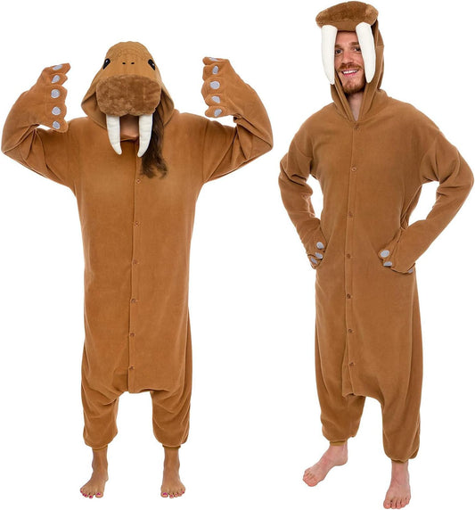 Funziez! Adult Onesie Dinosaur Shark Costume for Halloween Fun
