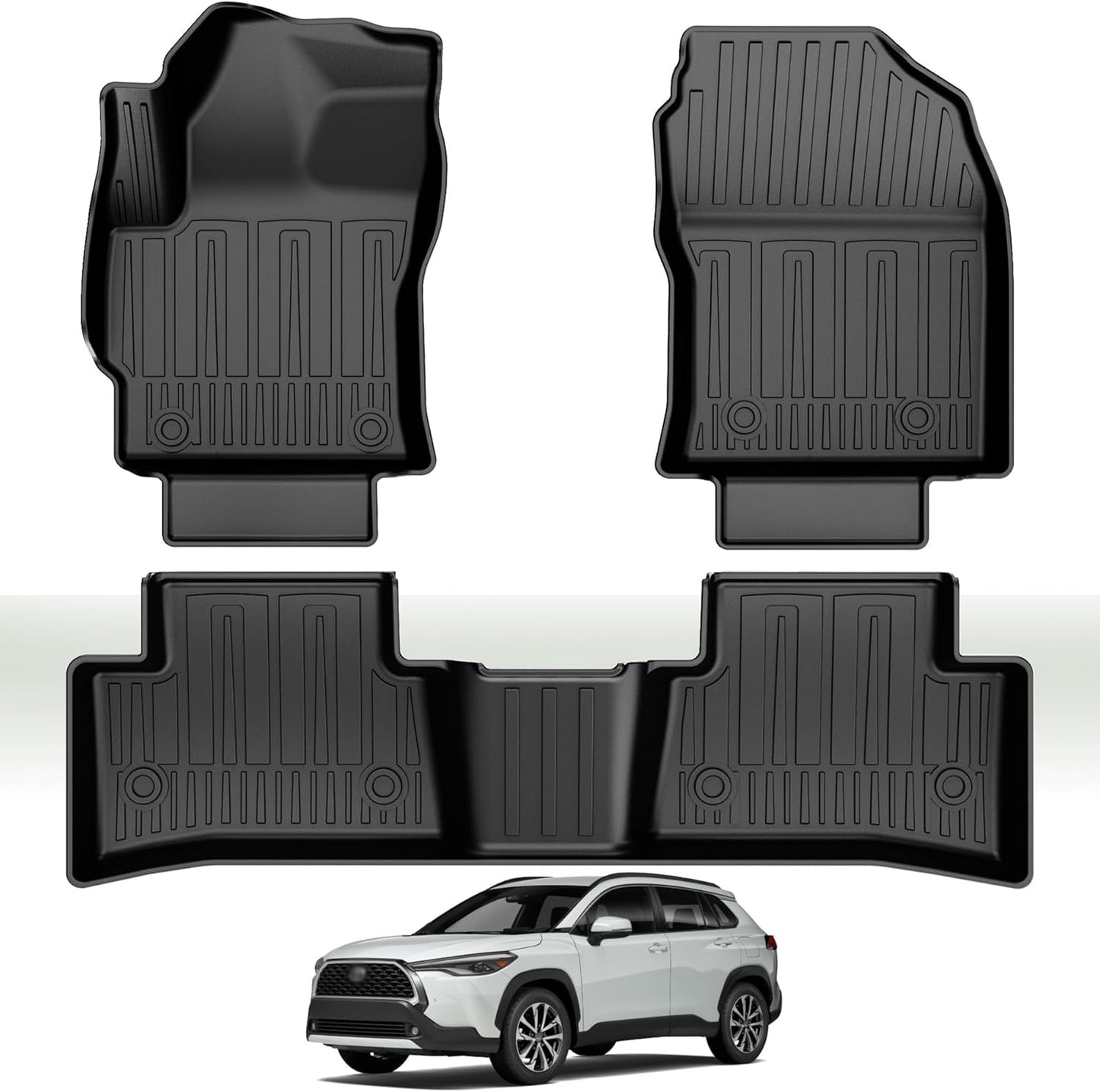 Custom Fit All Weather Floor Mats for Toyota Corolla Cross SUV