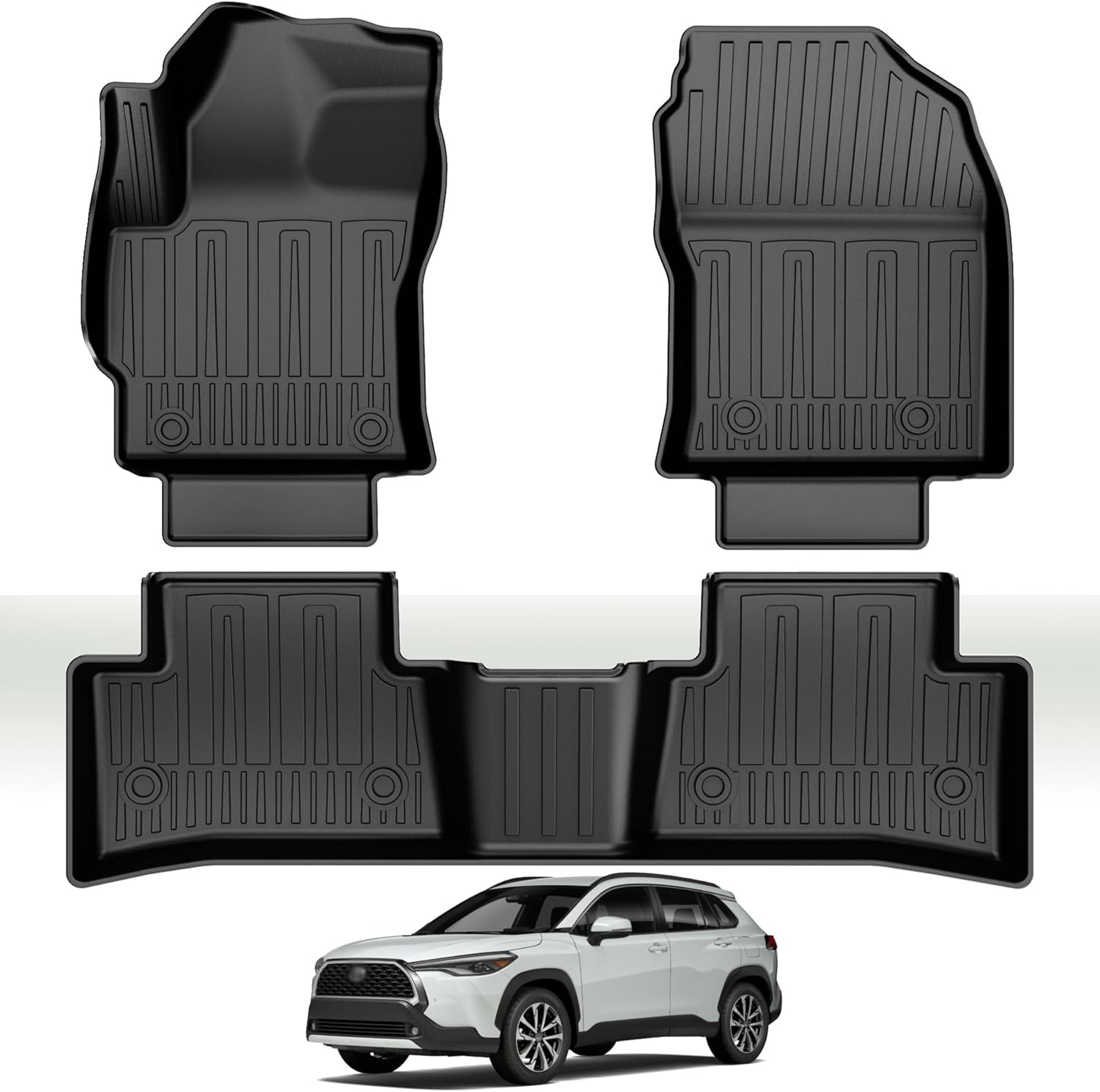 Custom Fit All Weather Floor Mats for Toyota Corolla Cross SUV