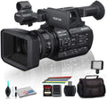 Sony PXW-Z190V 4K Camcorder Bundle with LED Light and More