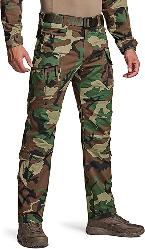 CQR Men's Flex Stretch Tactical Pants for Outdoor Adventures