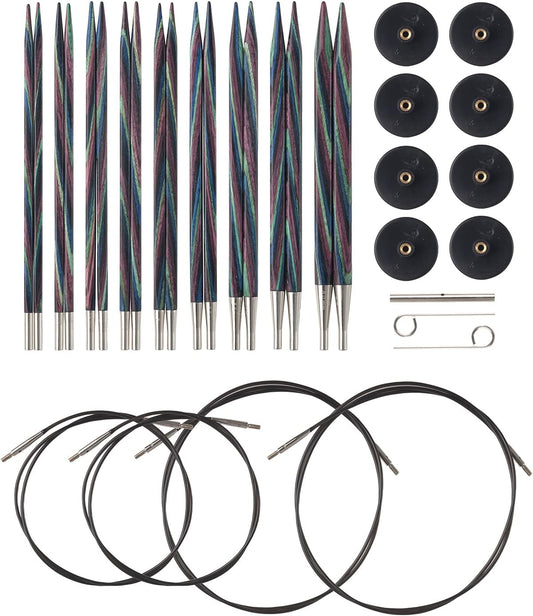 Knit Picks Options Square Wood Interchangeable Knitting Needle Set