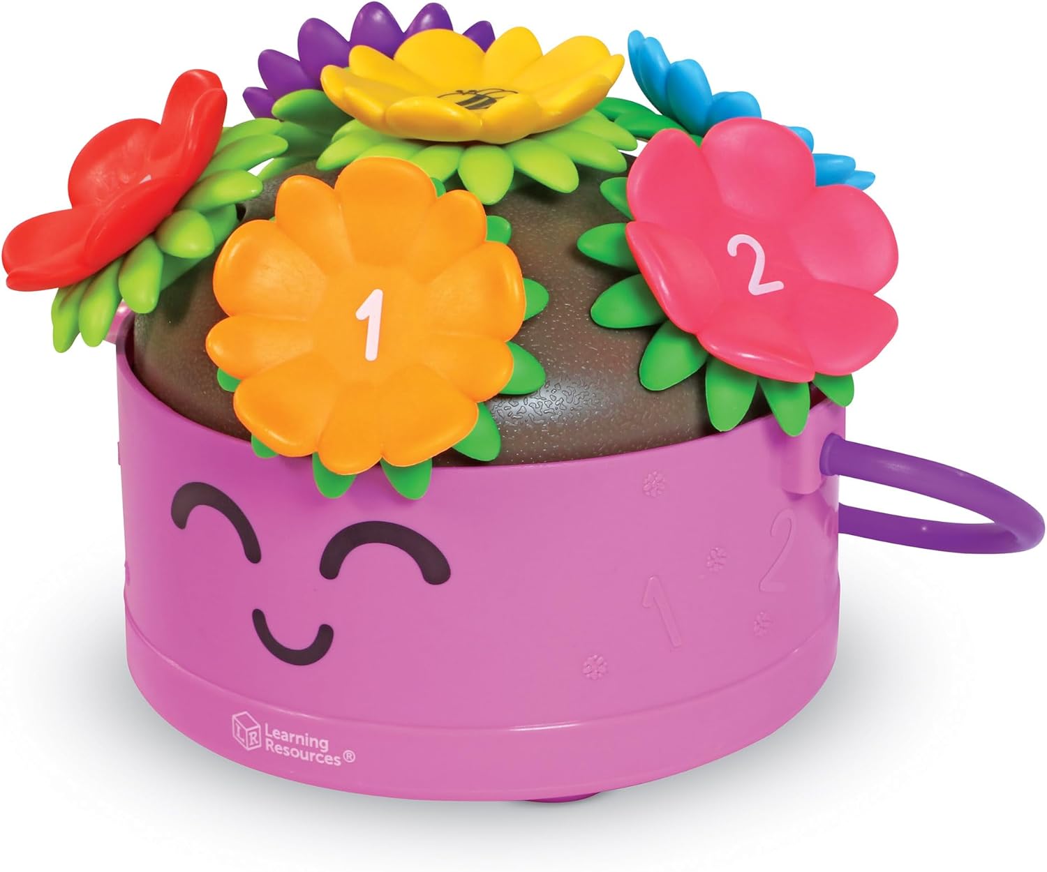 Count & Stack Flower Pot - Fine Motor Skills Toy