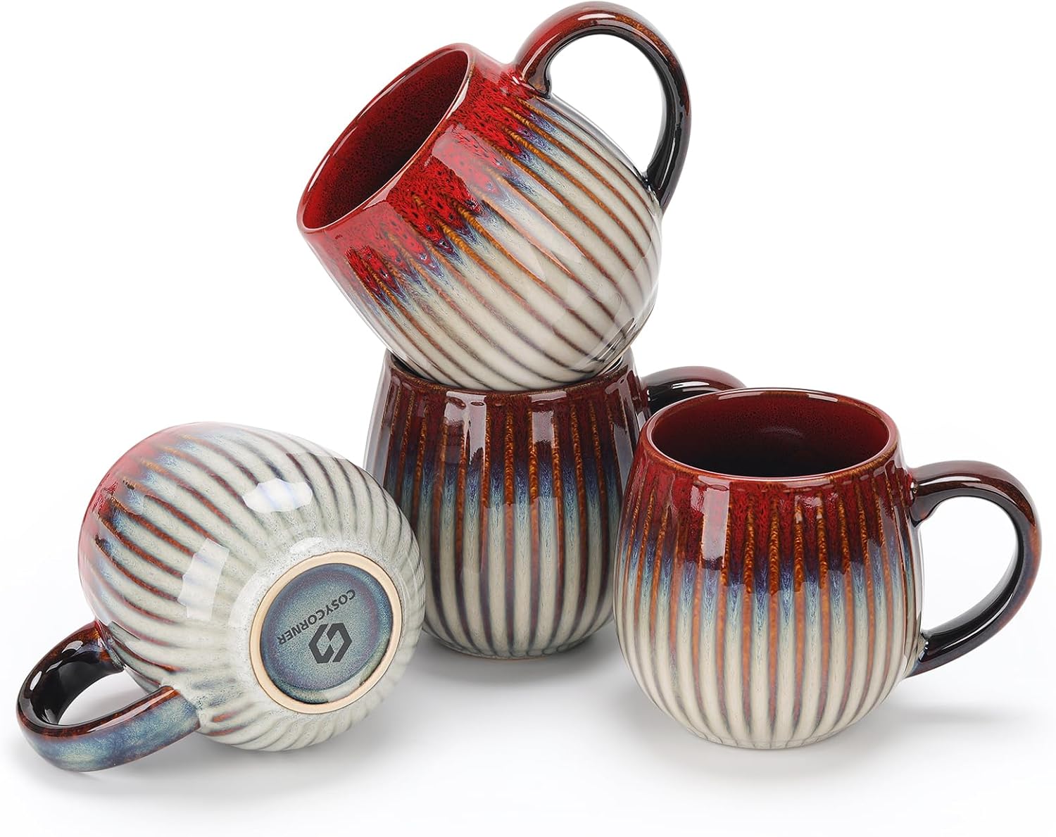 CosyCorner Ceramic Coffee Mugs Set for Home and Office Use