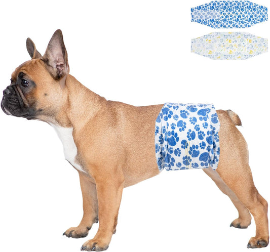 Rapid-Dry Male Dog Wraps - 40ct Leak-Proof Diapers