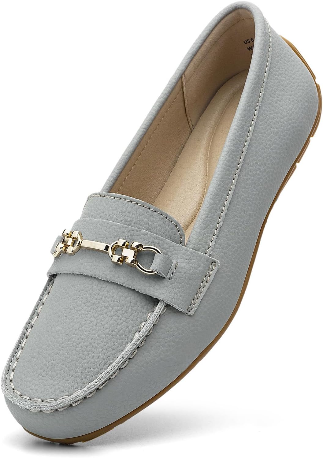 Women's Comfortable Lightweight Leather Loafers Slip-Ons for Work