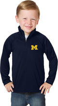 Toddler Boys Michigan 1/4 Zip Pullover Wind Shirt - Lightweight