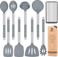 Silicone Cooking Utensil Set 8pcs - Heat Resistant Non-stick Kitchen