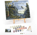 Ledgebay Paint by Numbers Kit for Adults Framed Canvas - Guided Light
