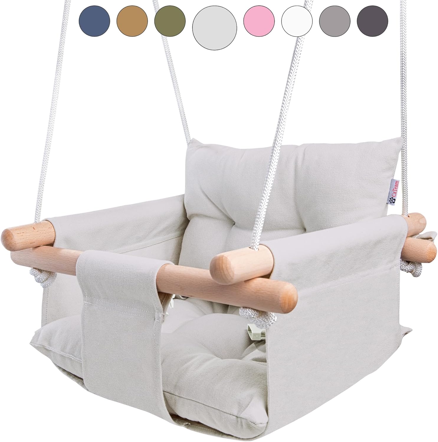 CaTeam Canvas Baby Swing - Safe and Cozy Indoor Outdoor Seat