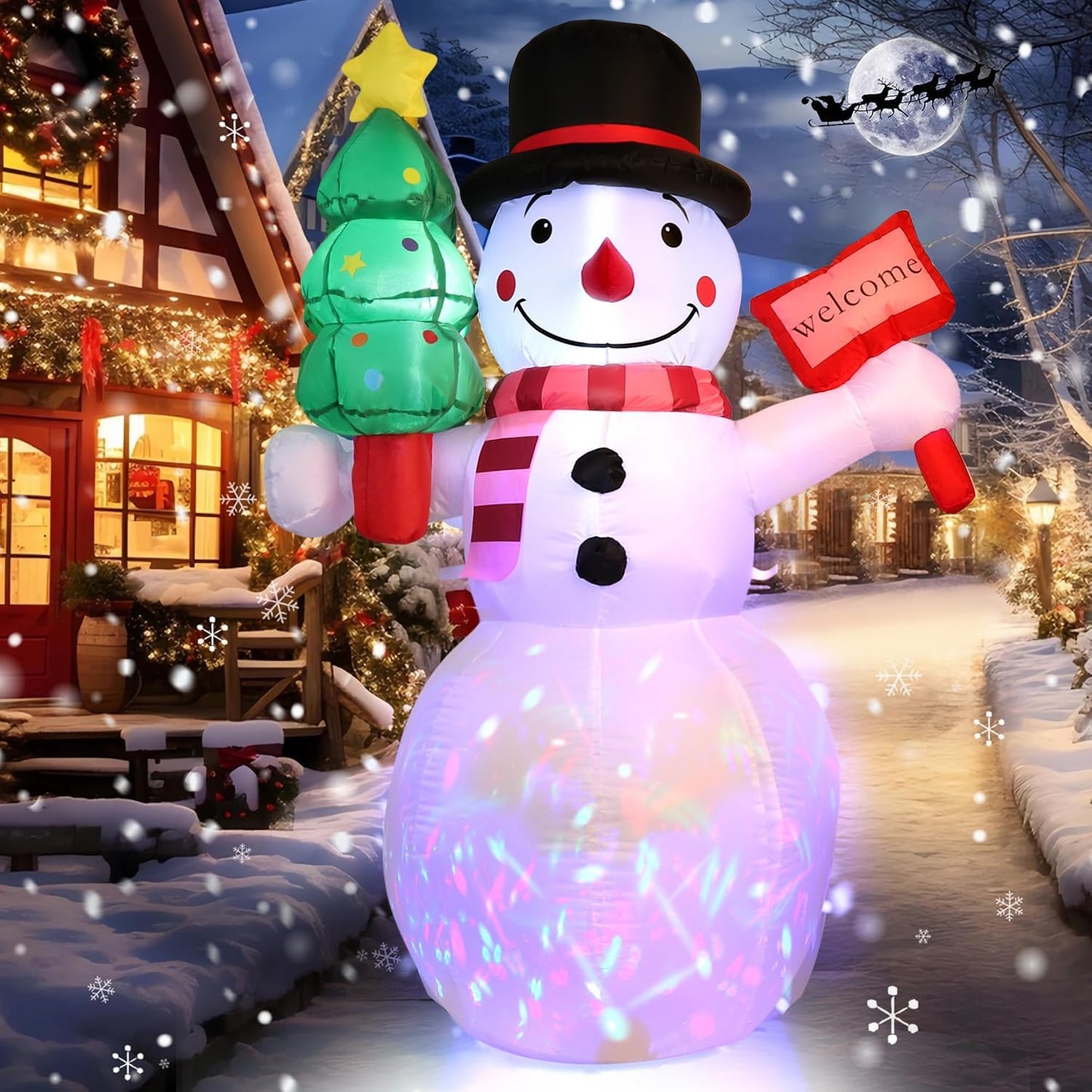 5Ft Christmas Inflatables Outdoor Decorations for Holiday Cheer