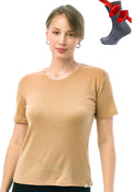 Merino.tech Merino Wool T Shirt Women - Lightweight Base Layer USA