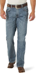 Men's Wrangler Boot Cut Jeans for Relaxed Fit and Casual Comfort