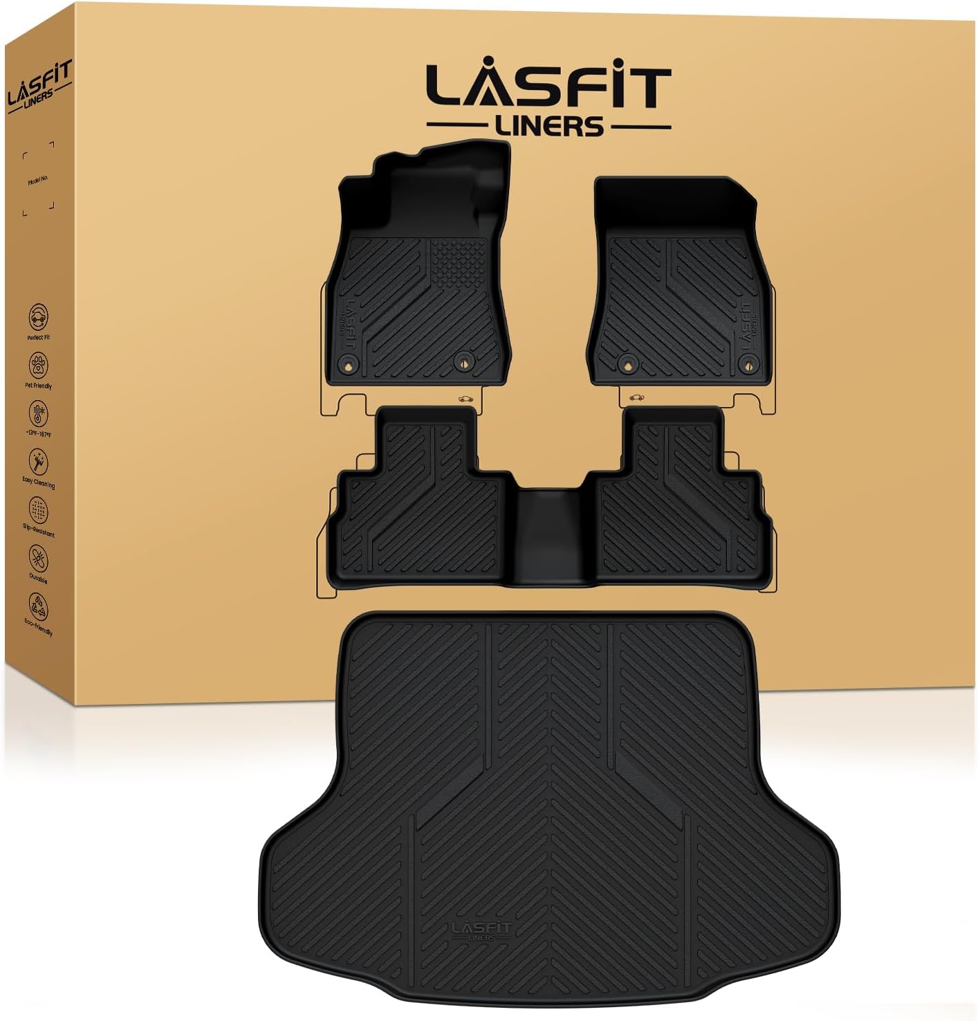 Custom Fit TPE Floor Liners for Nissan Sentra 2022-2025, Black