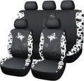 Flying Banner Butterfly Car Seat Covers Full Set - Colorful Faux