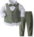 Baby Boys Gentleman Bowtie Formal Outfit Suit - Classic 3-Piece Set