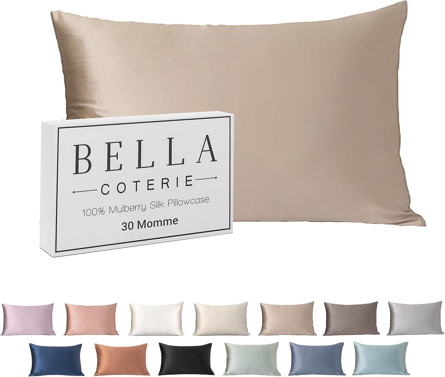 Bella Coterie Luxury Silk Pillowcase for Hair and Skin