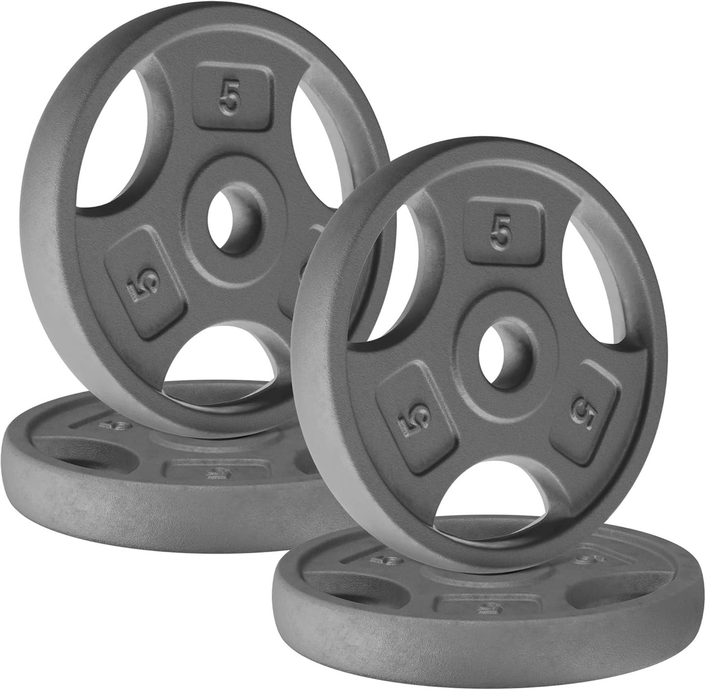 Yes4All Standard 1-Inch Grip Weight Plates for Strength Training