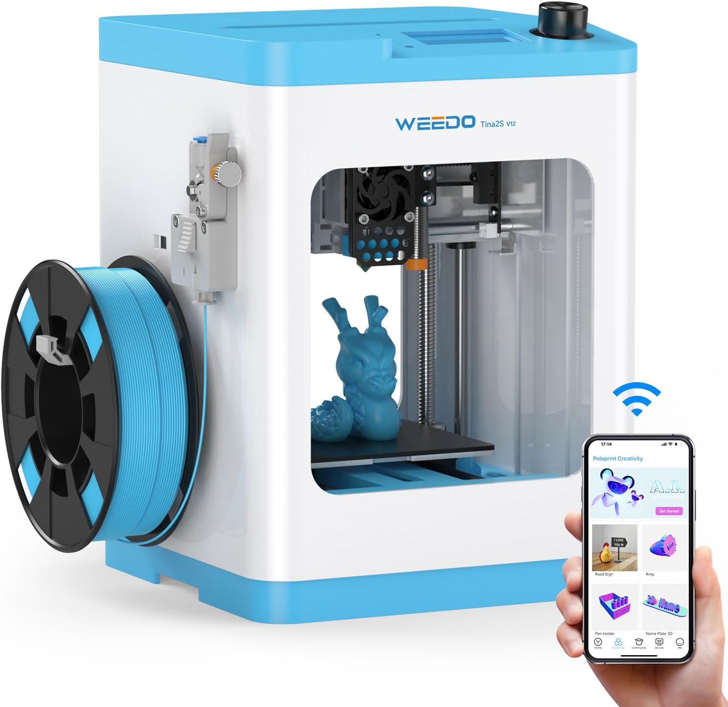 TINA2S 3D Printer for Kids and Beginners - Fully Assembled Fun