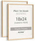 18x24 Poster Frame Set of 2 - USA-Sourced Maple Wood Frames