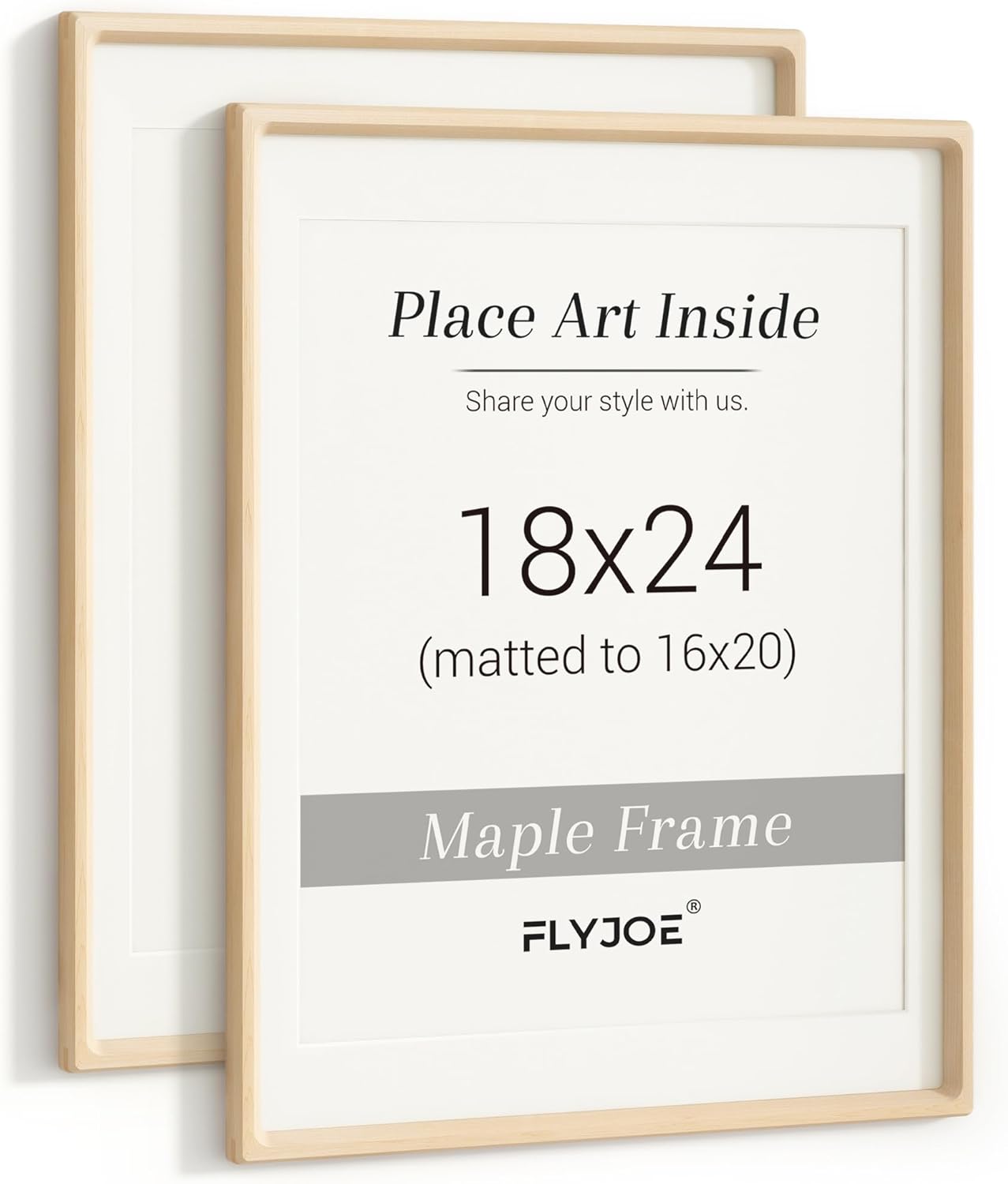 18x24 Poster Frame Set of 2 - USA-Sourced Maple Wood Frames
