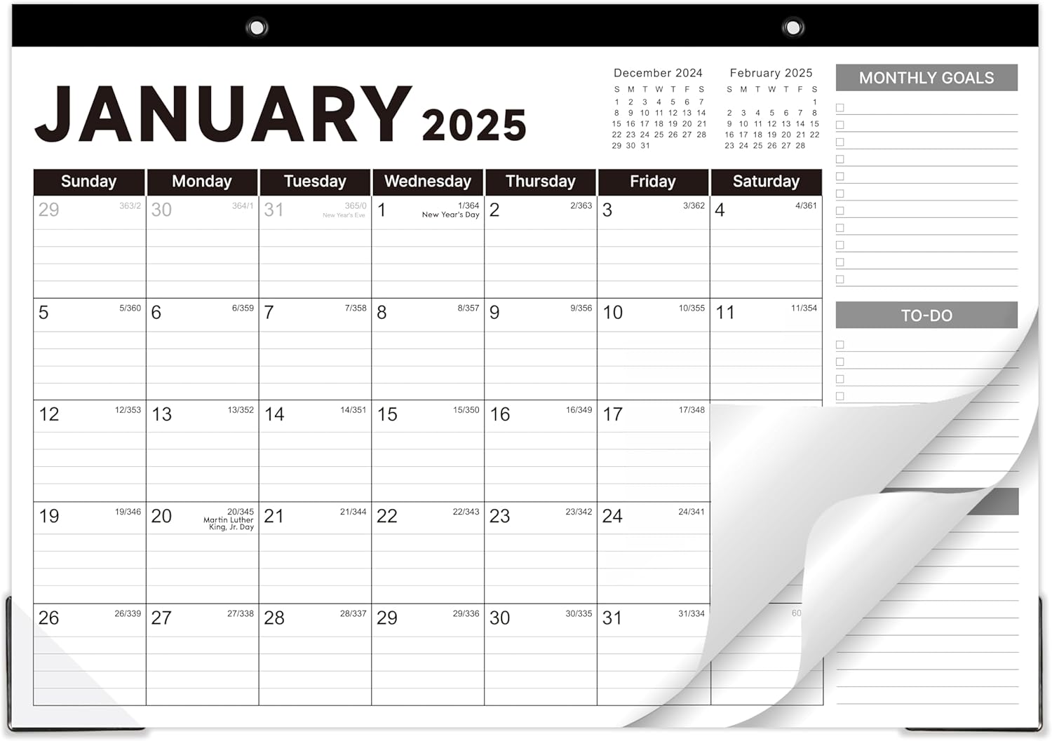2025 Desk Calendar - Organize Your Year!