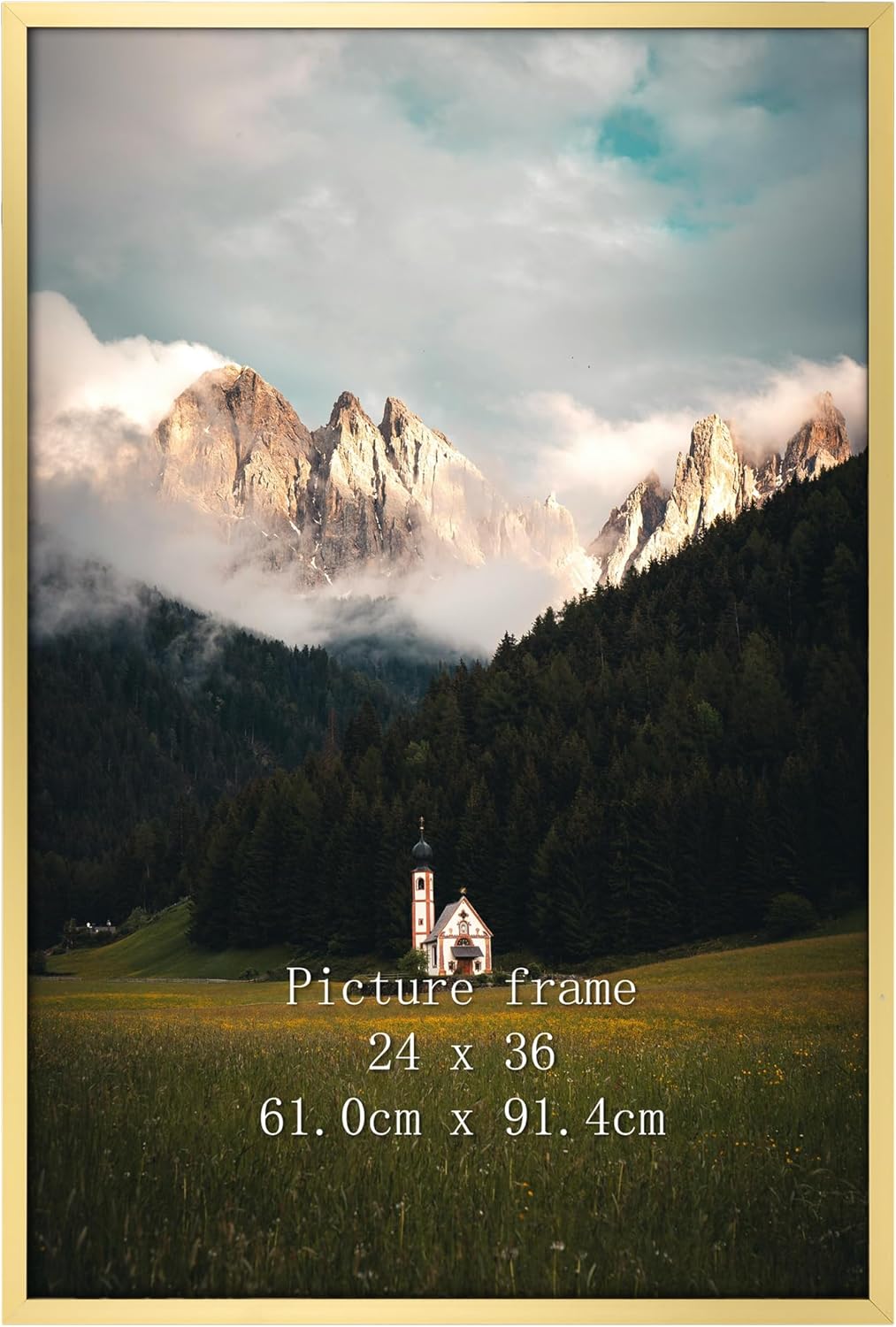 Elegant 24x36 Gold Poster Frame for Stunning Wall Display