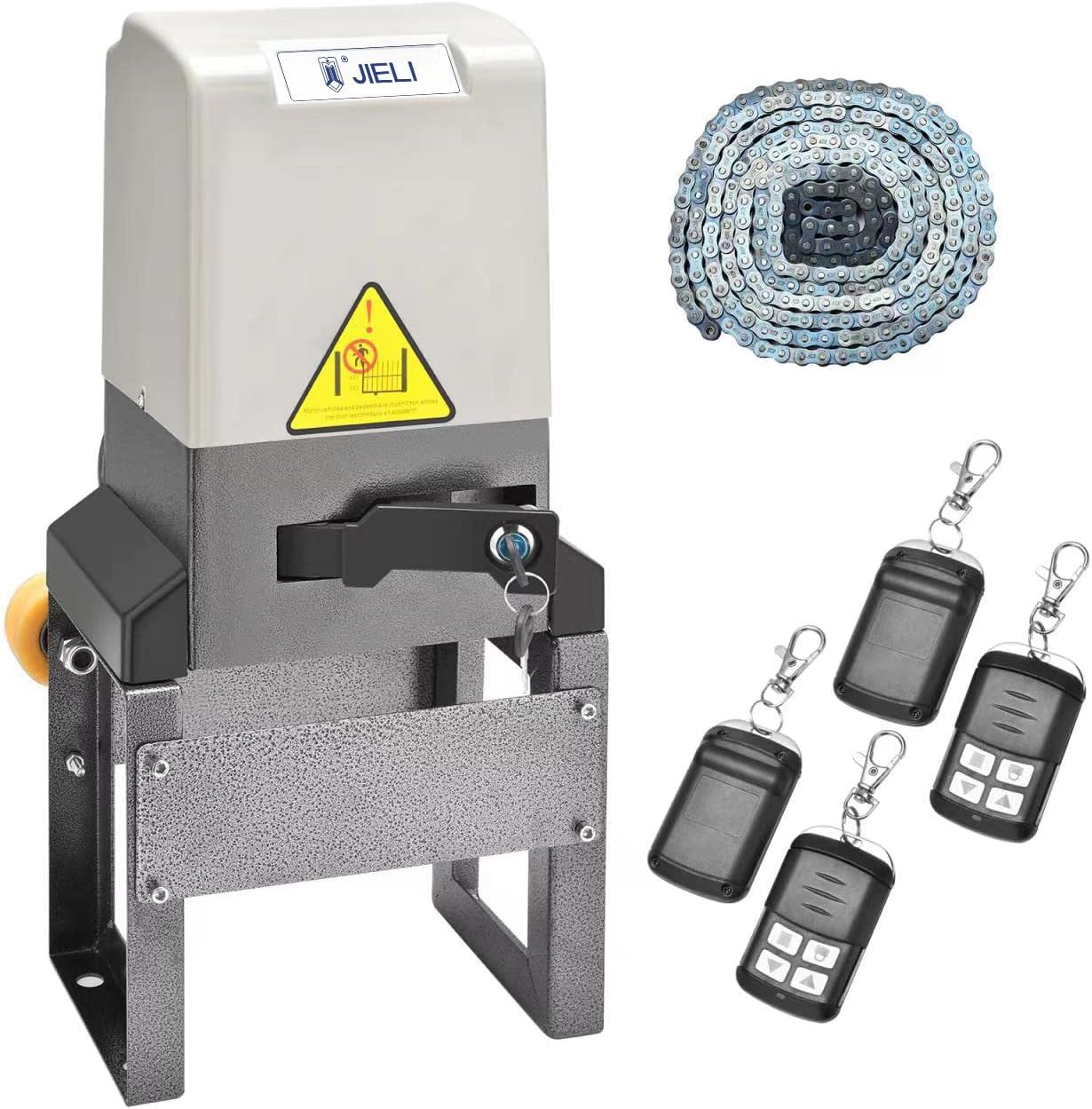 JIELI 1800lb Chain Driven Automatic Sliding Gate Opener Kit