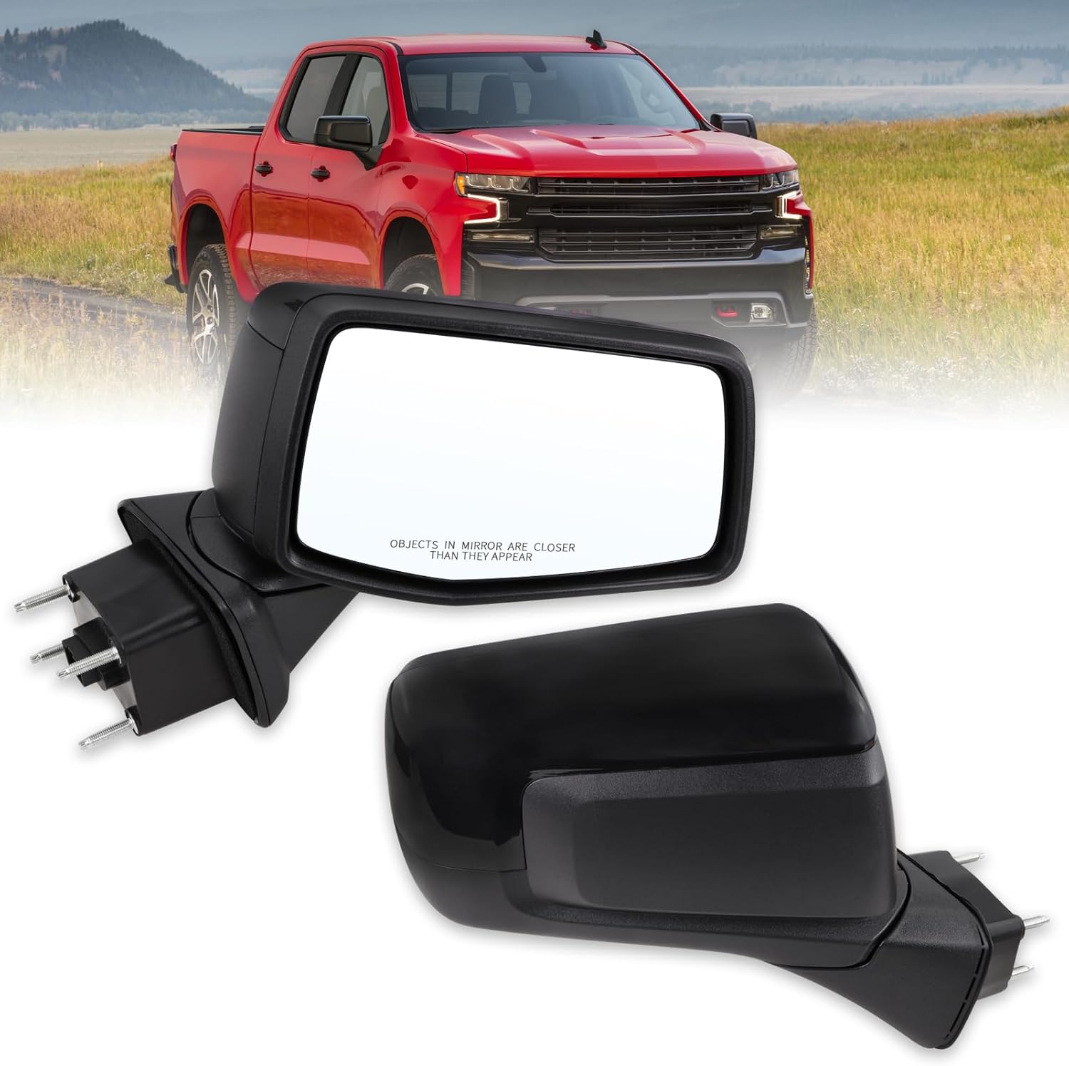 Right Passenger Side Mirror for 2019-2025 Chevy Silverado 1500