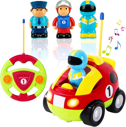 RC Cartoon Car for Toddlers, Ages 1-3