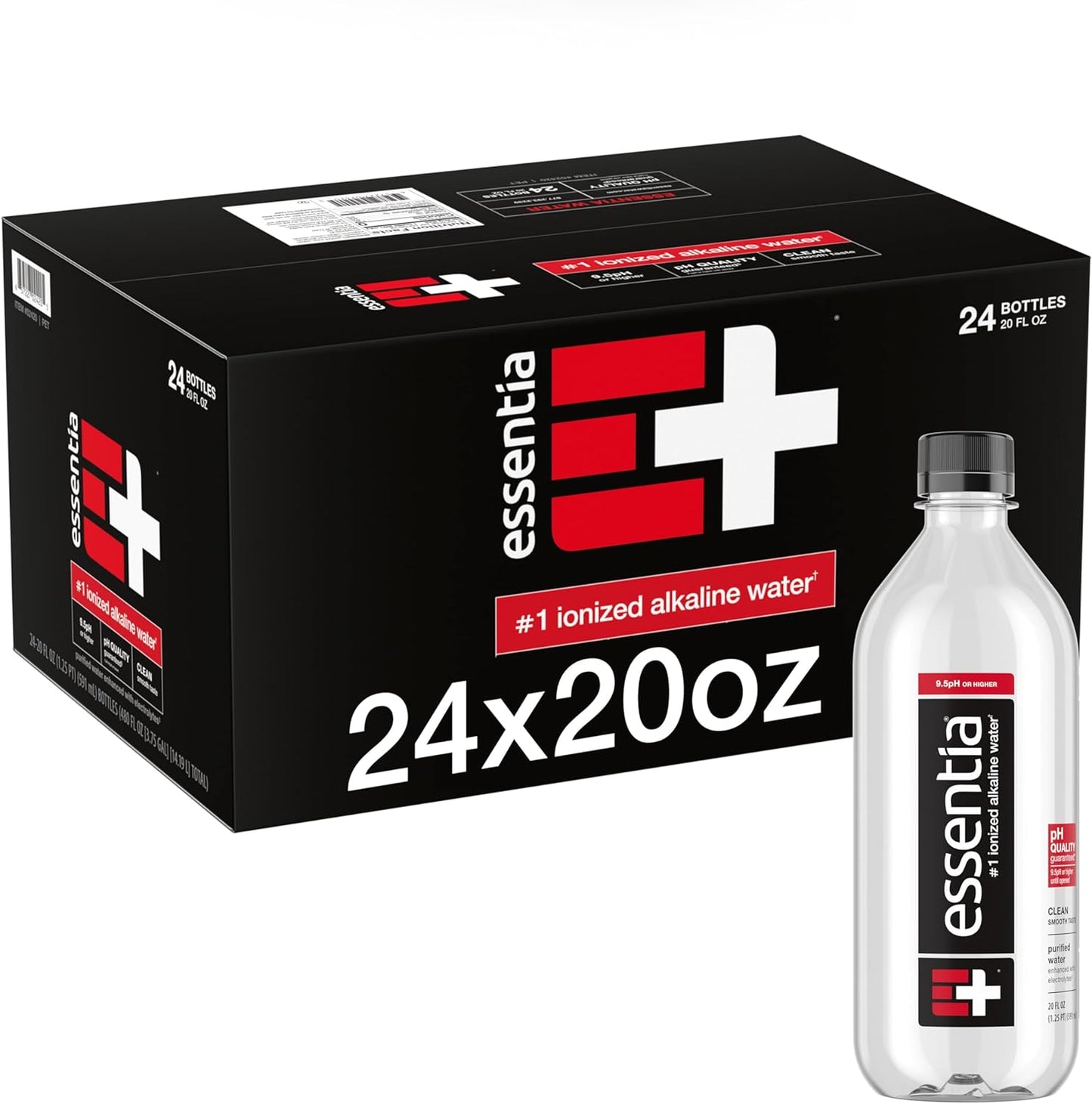 Essentia Water Ionized Alkaline Bottled Water for Ultimate Hydration
