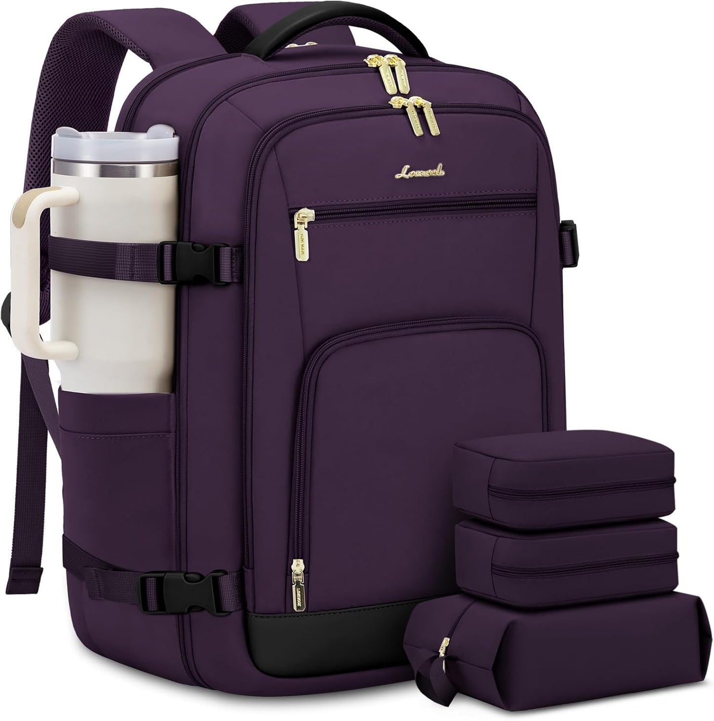 LOVEVOOK Carry On Travel Backpack for Women - 50L Capacity