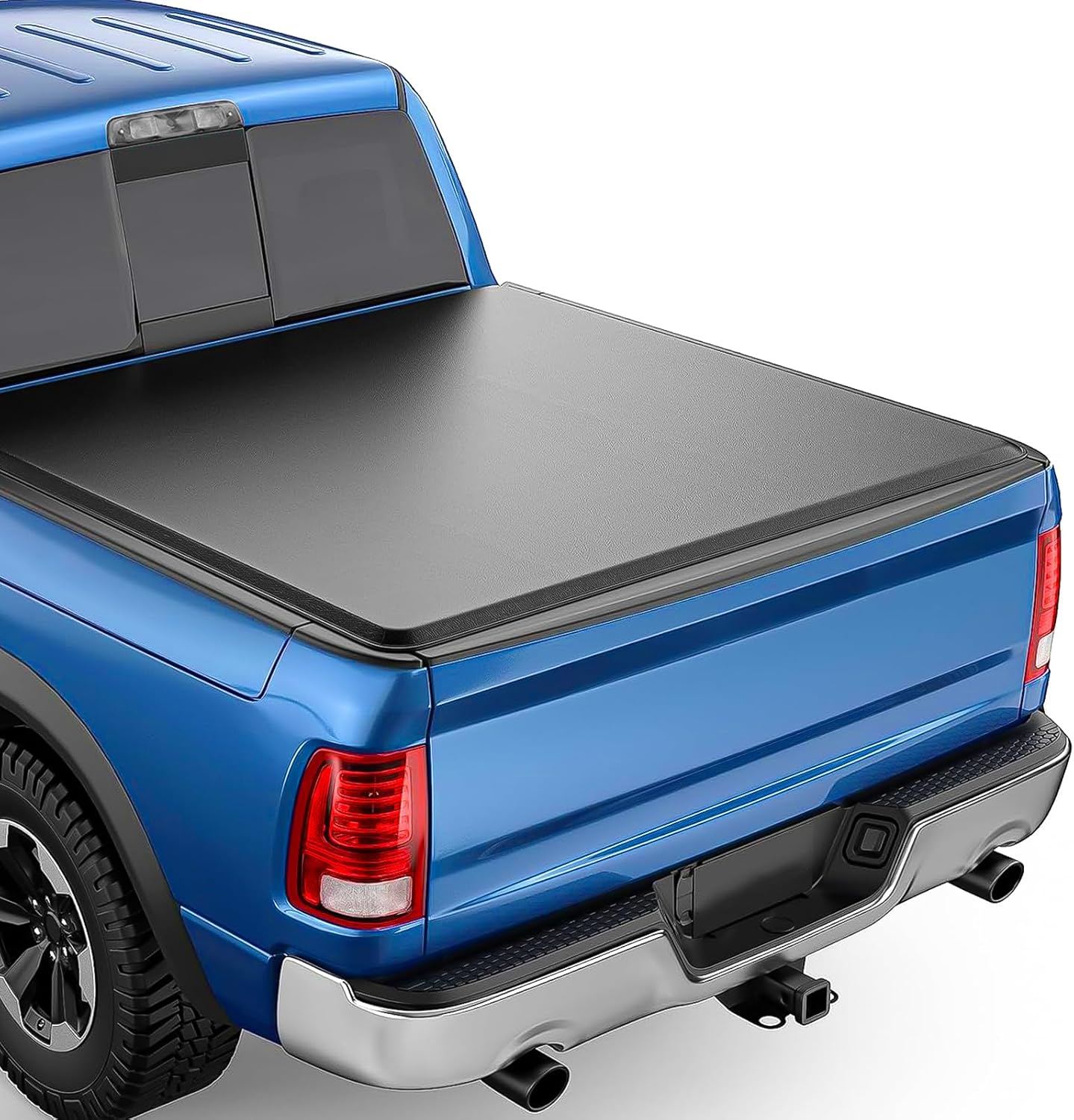 8FT Soft Roll Up Truck Bed Tonneau Cover for Dodge Ram Models