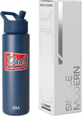 Summit Water Bottle with Straw Lid - Leak-Proof 30oz Vacuum Flask