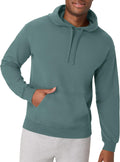 Hanes mens Originals Fleece Hoodie Garment Dyed Pullover - Retro