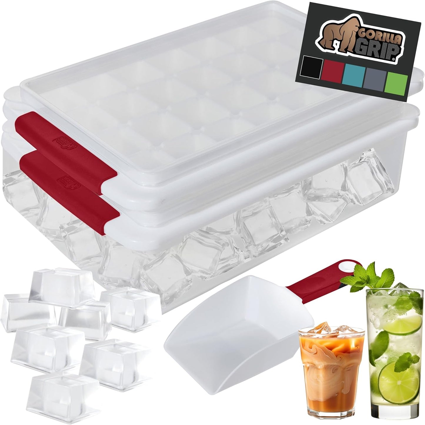 Easy Release Ice Cube Set: Makes 56 Cubes