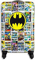 Fast Forward Batman Luggage for Boys - 20 Inch Spinner Suitcase