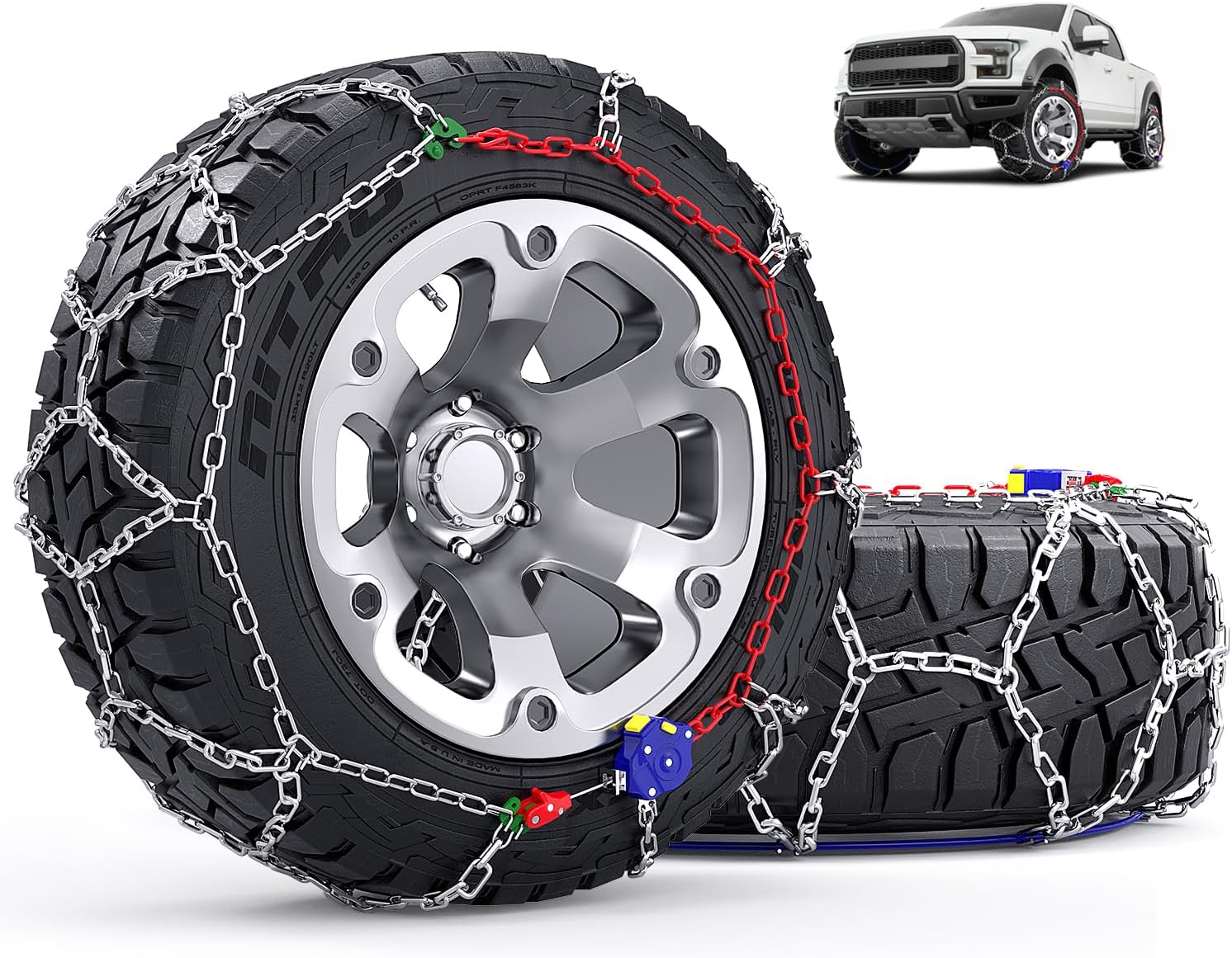 Snow Chains Auto Fixing Quick Installation Tire Chains for SUVs