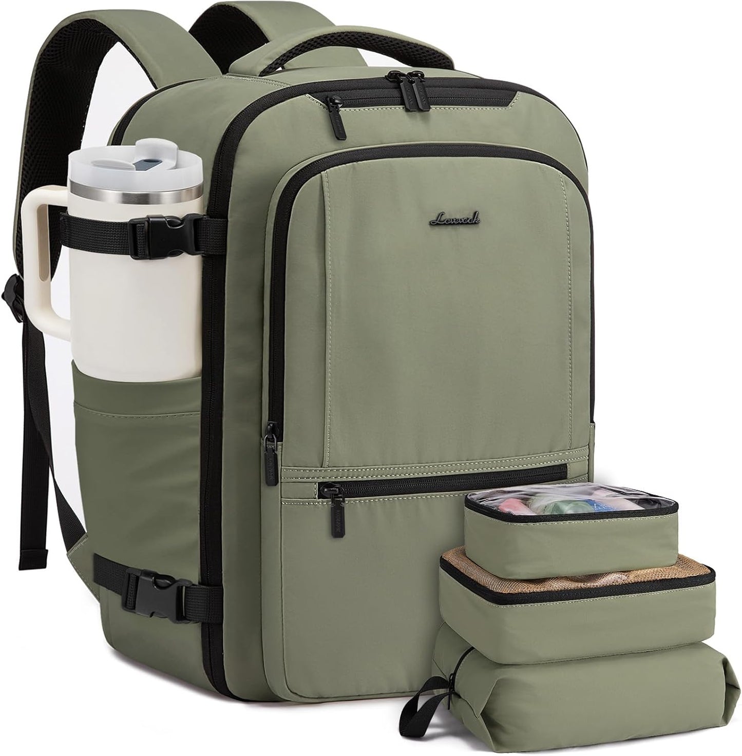 LOVEVOOK Travel Backpack for Women & Men - 40L Carry On Bag