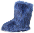 Faux Fur Women's Mid-Calf Snow Boots - Warm Fluffy Short Style
