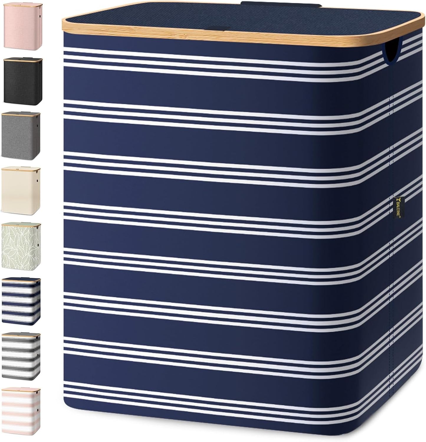 BALEINE Laundry Hamper with Lid for Stylish Laundry Storage