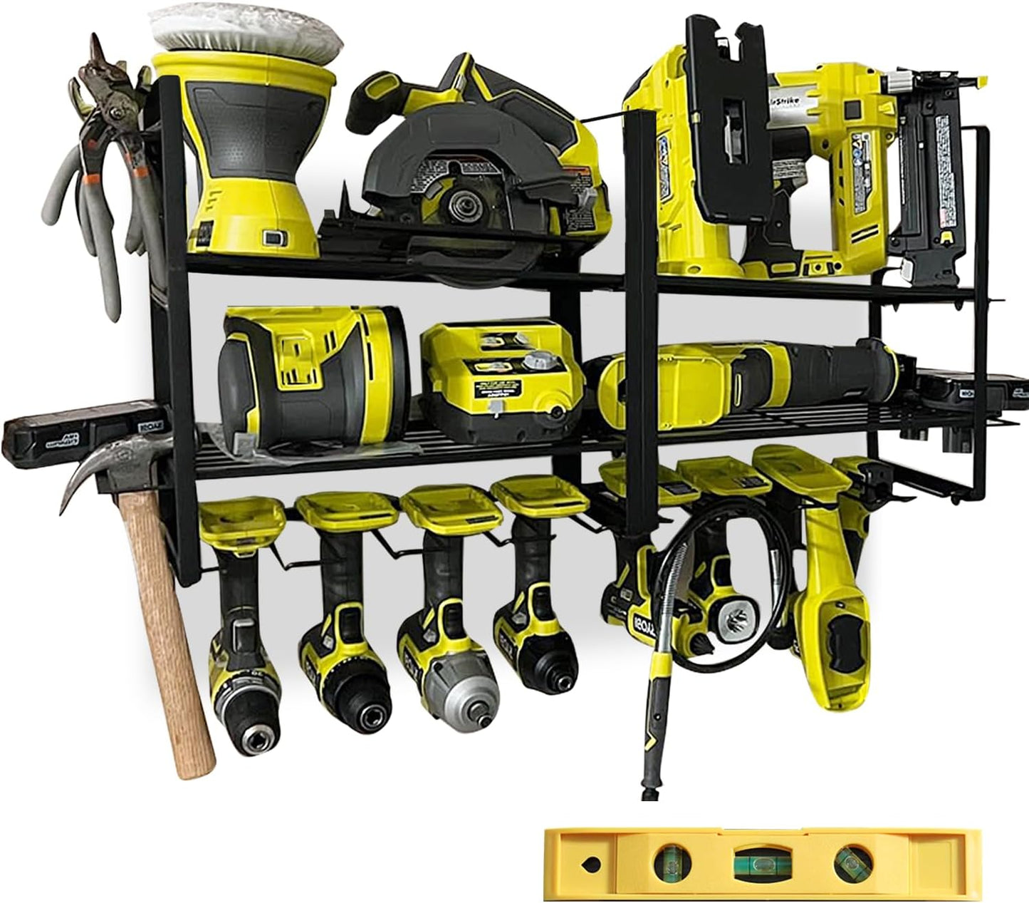 Wall Mount Power Tool Organizer - Holds up to 165 lbs