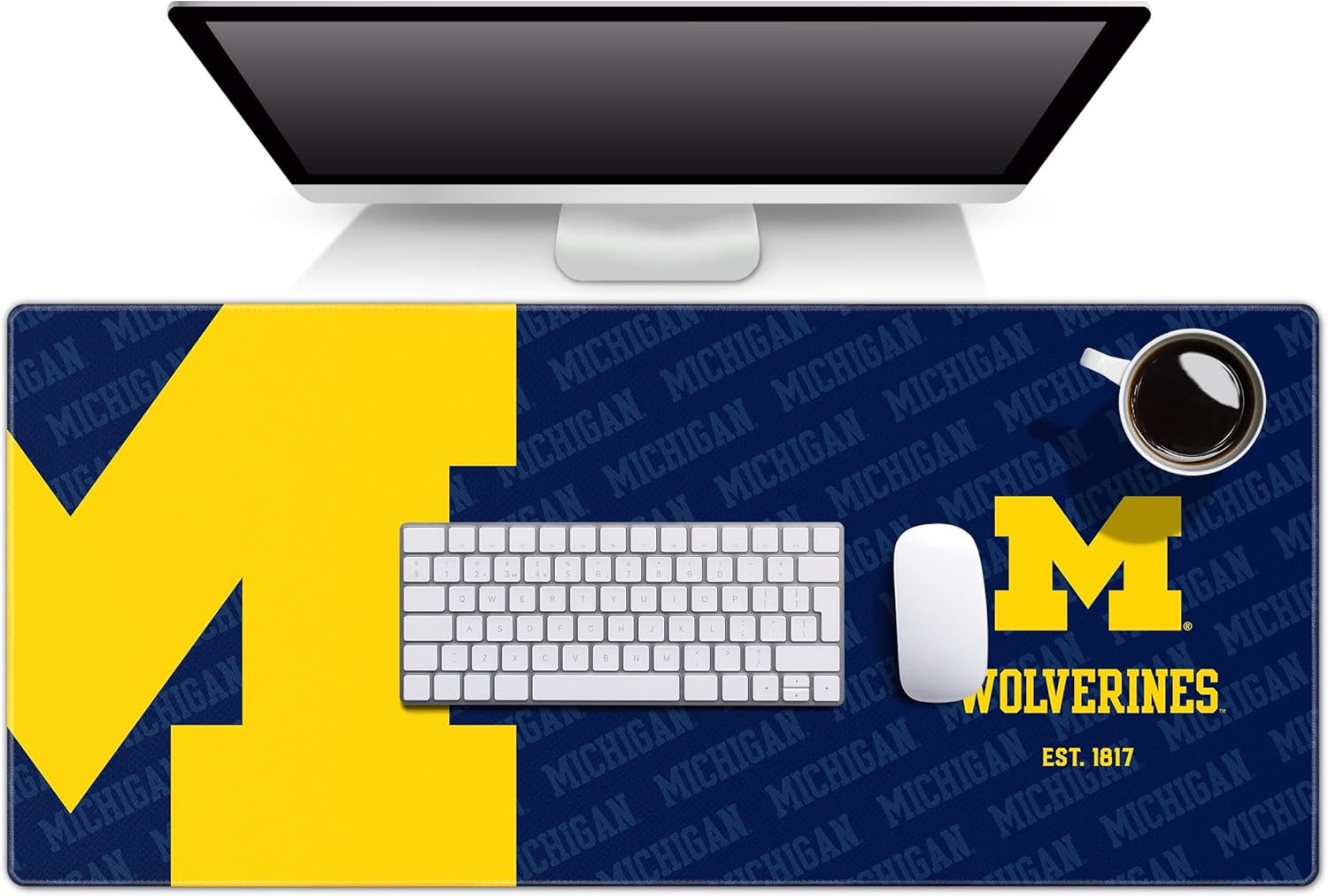 YouTheFan NCAA Michigan Wolverines Desk Pad for Fans